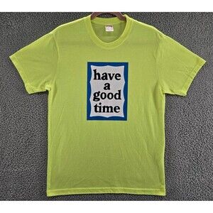 Have A Good Time Shirt Mens Medium Frame Logo Yellow Japan Streetwear Graphic